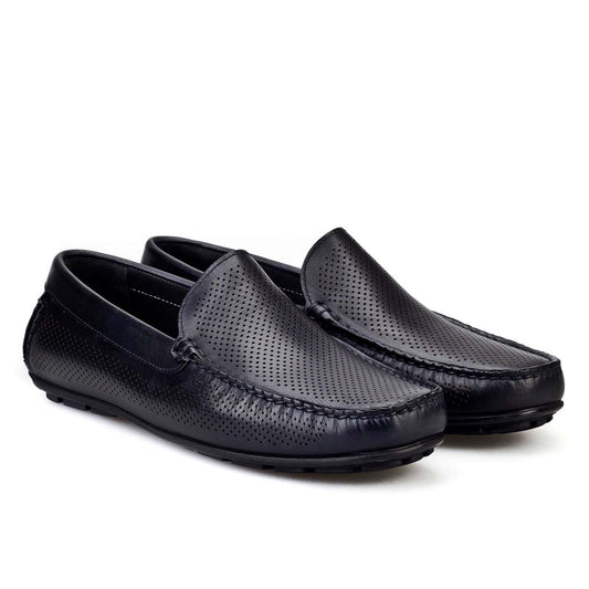 Cabani 010M150B Erkek %100 Hakiki Deri loafer & makosen Lacivert