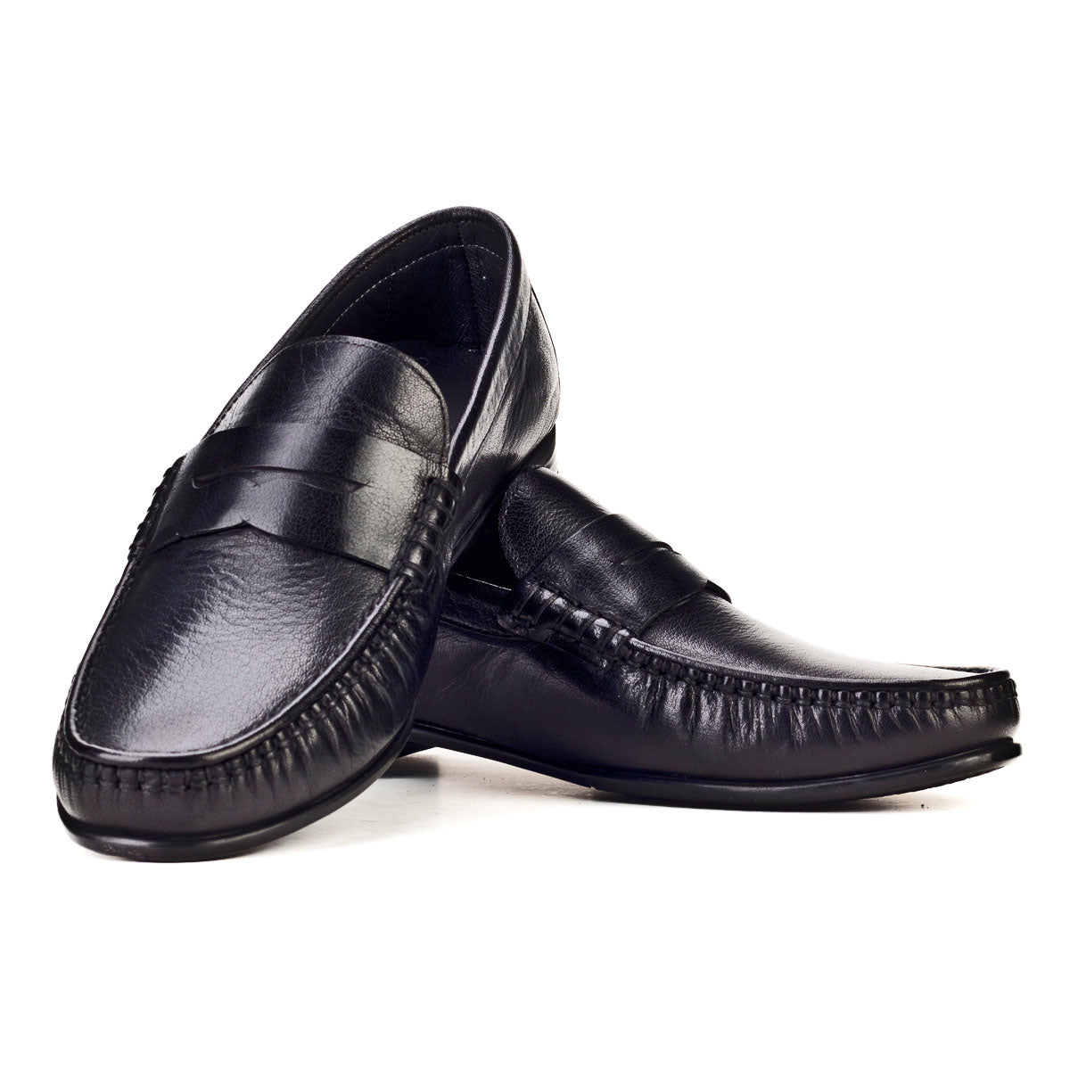 Cabani 442M1176 Erkek %100 Hakiki Deri loafer & makosen Siyah