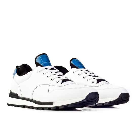 Cabani 460E1181 Erkek %100 Hakiki Deri sneaker &spor 414 Beyaz Soft - Siyah Soft