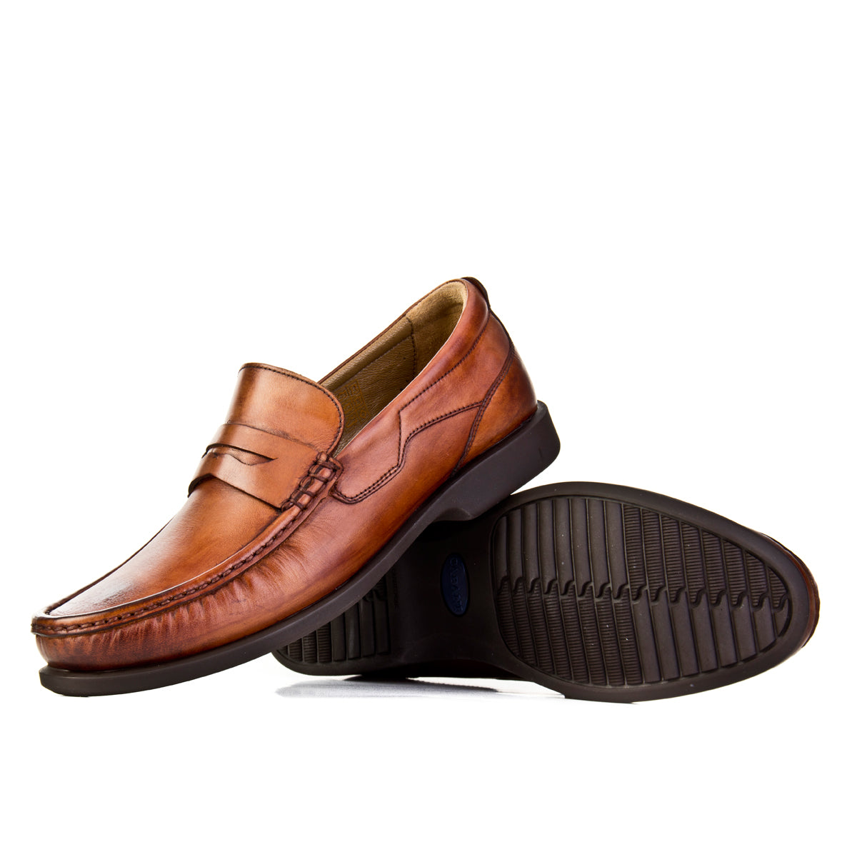 Cabani 121M284 Erkek %100 Hakiki Deri loafer & makosen Taba