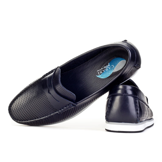 Cabani 276A983B Erkek %100 Hakiki Deri tekne boat  Lacivert