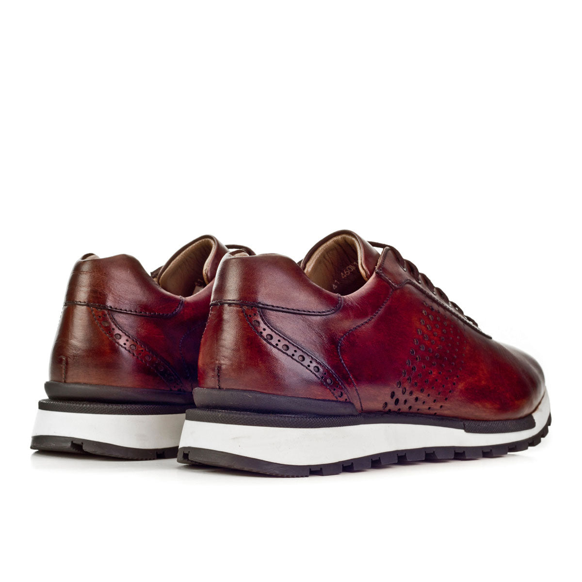 Cabani 460M1409H Erkek %100 Hakiki Deri sneaker &spor Kahverengi