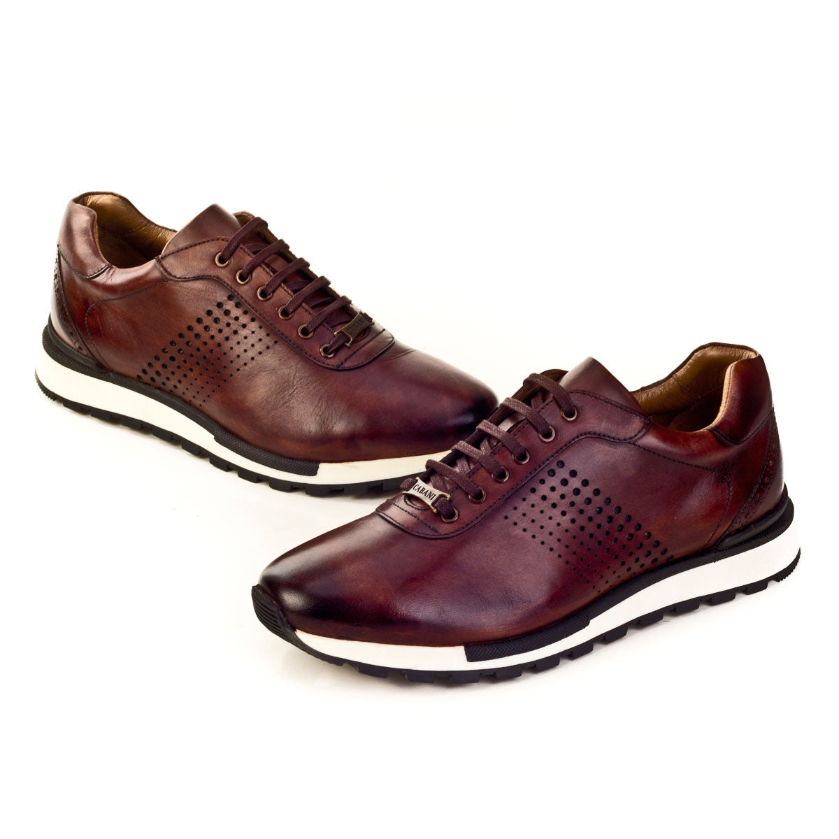 Cabani 460M1409H Erkek %100 Hakiki Deri sneaker &spor Kahverengi