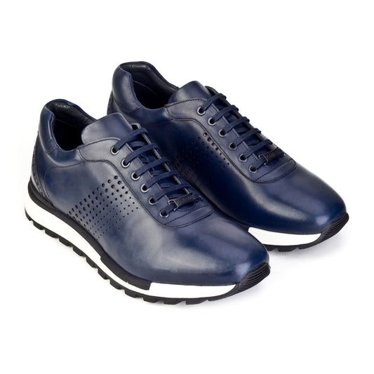 Cabani 460M1409H Erkek %100 Hakiki Deri sneaker &spor Lacivert