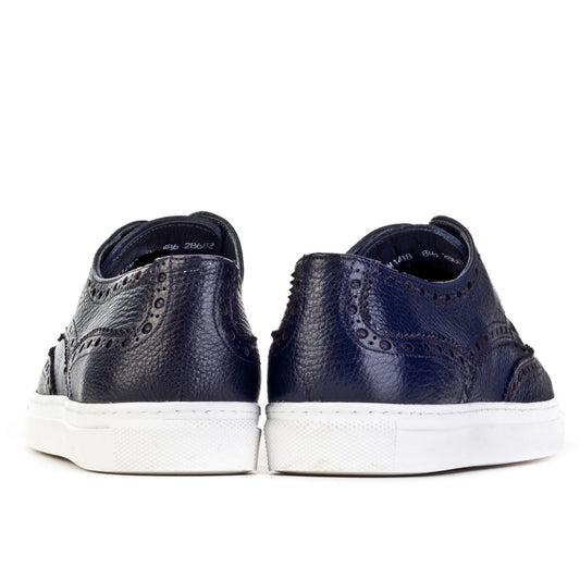 Cabani 312M1418 Erkek %100 Hakiki Deri sneaker &spor Lacivert