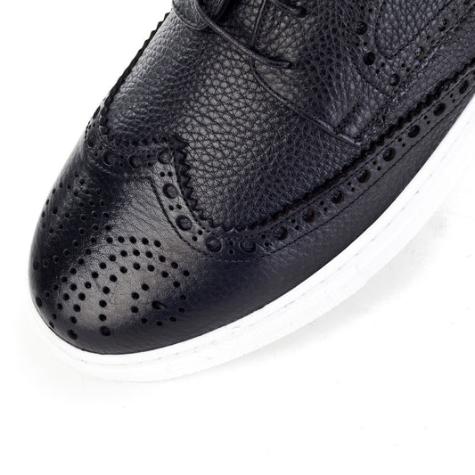 Cabani 312M1418 Erkek %100 Hakiki Deri sneaker &spor Siyah