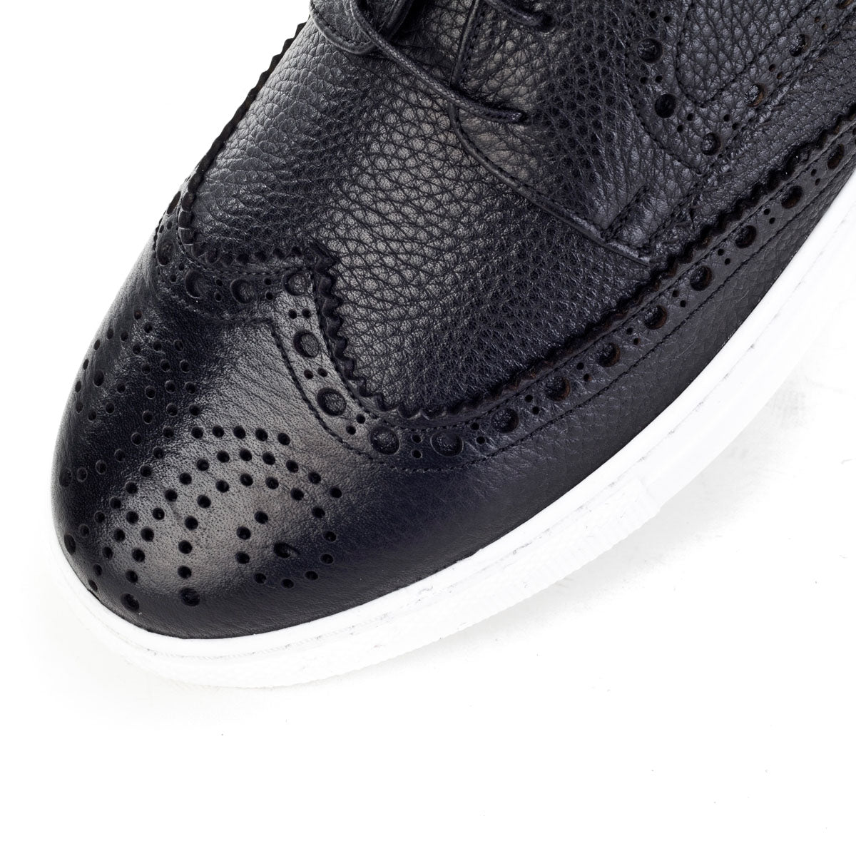 Cabani 312M1418 Erkek %100 Hakiki Deri sneaker &spor 426 Siyah Kırma