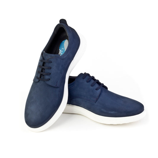 Cabani 115C1413 Erkek Nubuk Deri Günlük Ayakkabı 083 Laci Nubuk - Beyaz Biye