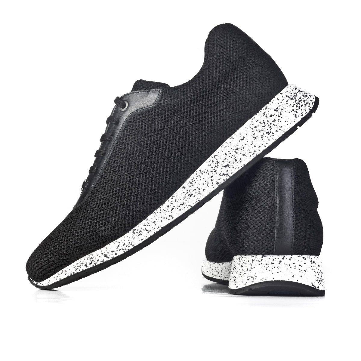Cabani 126B1426 Erkek Triko Günlük Ayakkabı 013 Siyah Triko Beyaz Taban
