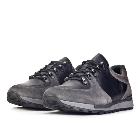 Cabani 460M1446 Erkek Süet Hakiki Deri sneaker &spor Füme