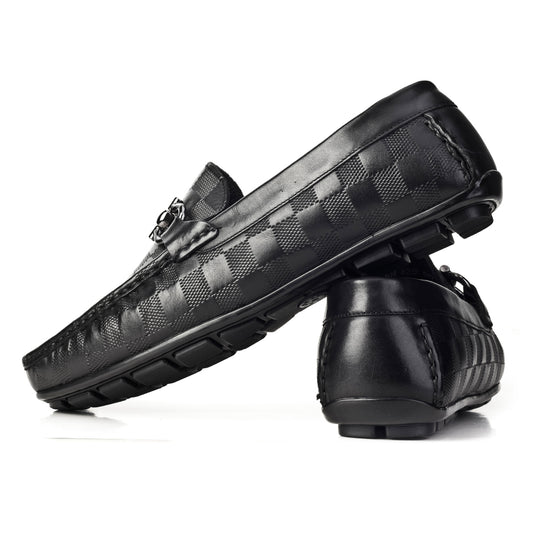 Cabani 010M823F Erkek %100 Hakiki Deri Loafer Ayakkabı 017 Siyah Antik-Siyah Geyik