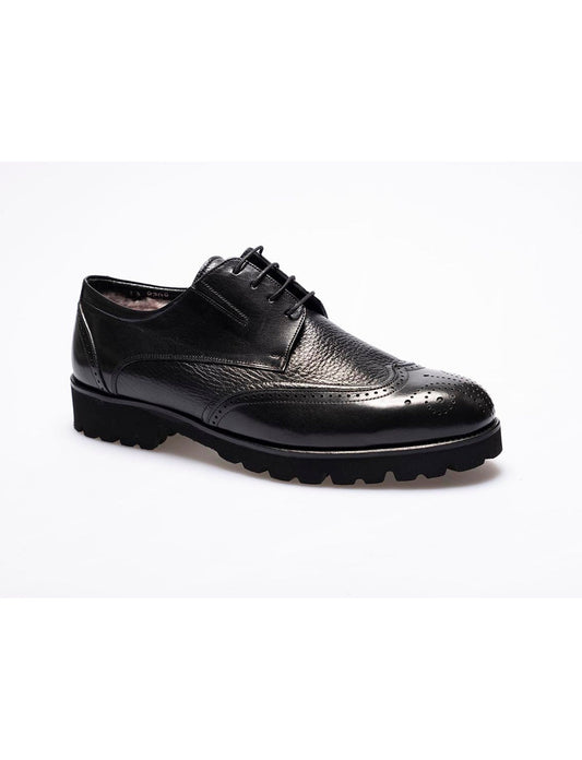 Men Black  Genuine Leather Classic Shoes