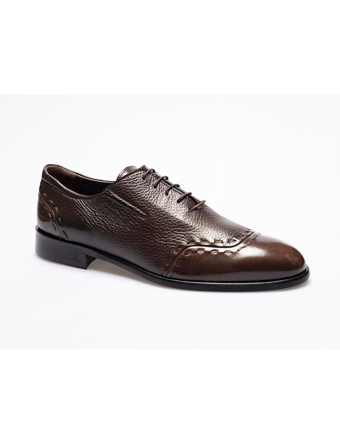 Men  Brown Genuine Leather Classic Shoes