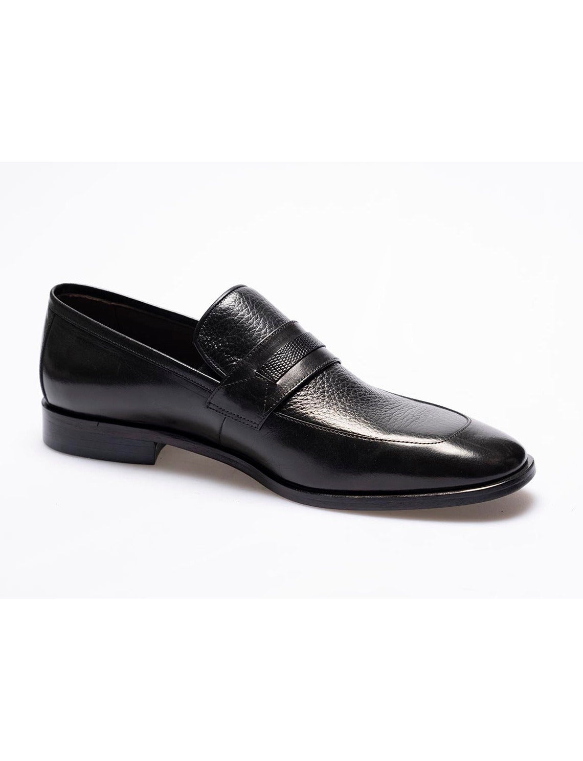 Men  Black  Genuine Leather Classic Shoes