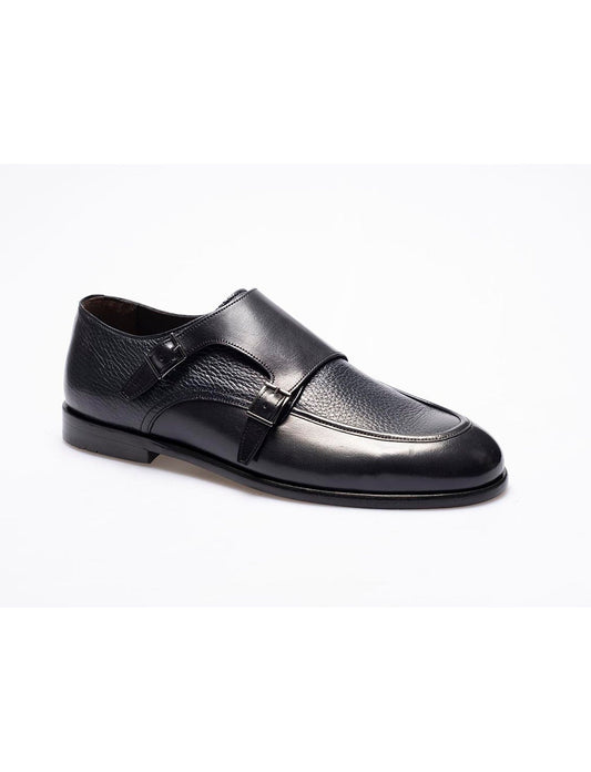 Men  Navy Blue   Genuine Leather Classic Shoes