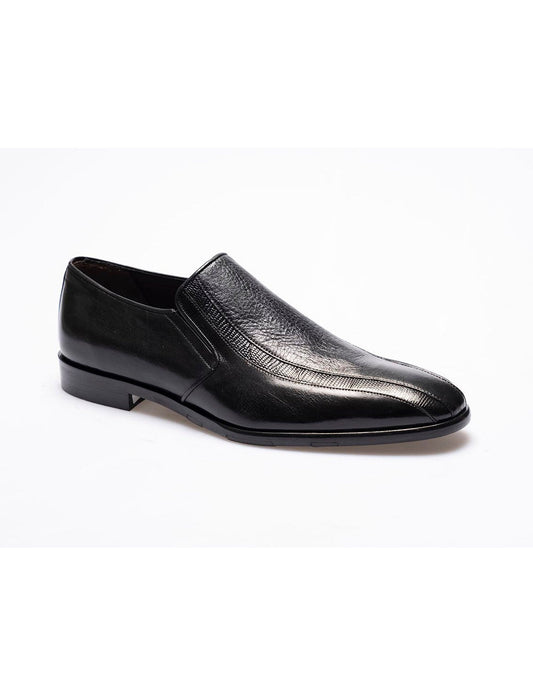 Men  Black  Genuine Leather Classic Shoes