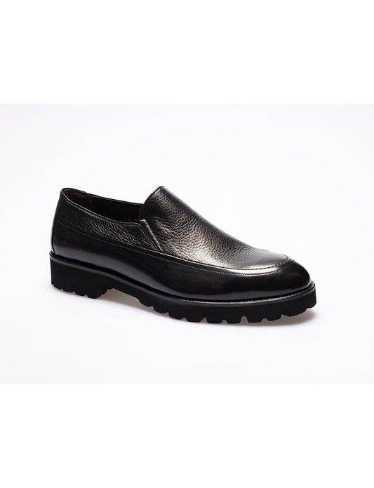 Men Black  Genuine Leather  Classic Shoes