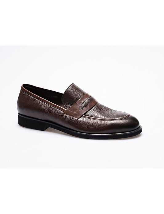 Men  Brown Genuine Leather Classic Shoes