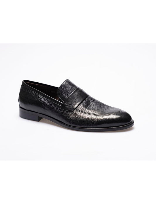 Men  Black  Genuine Leather Classic Shoes