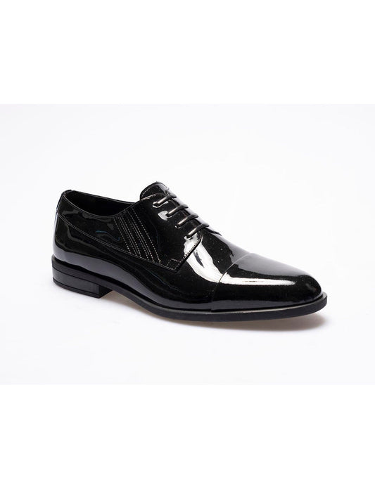 Men  Black  Genuine Leather Classic Shoes