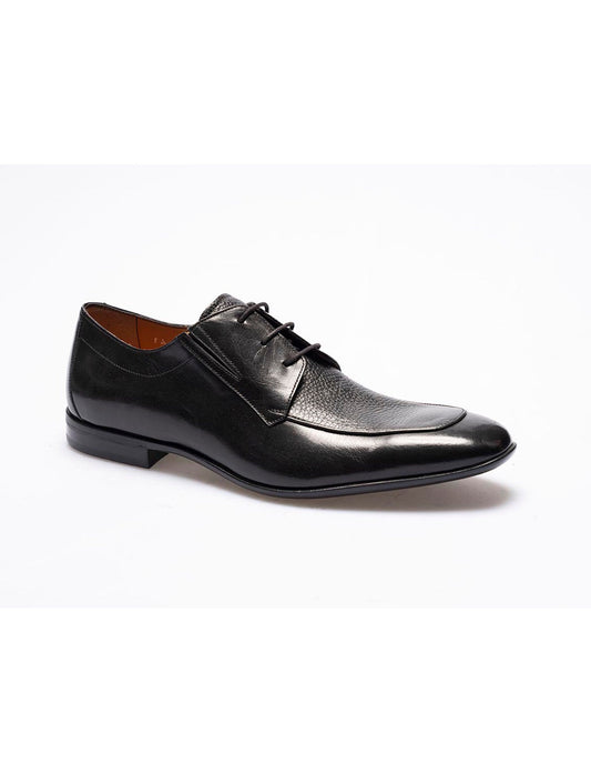 Men  Black Genuine Leather Classic Shoes