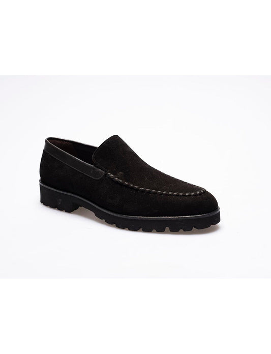 Men  Black Genuine Leather Classic Shoes