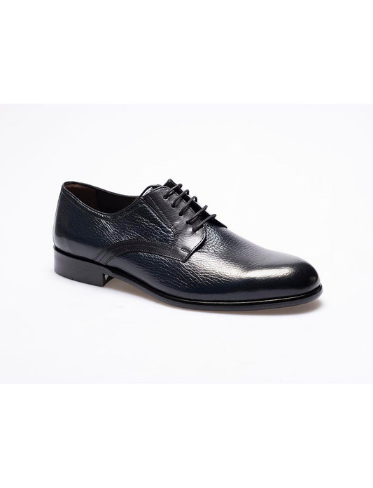 Men  Navy Blue  Genuine Leather Classic Shoes