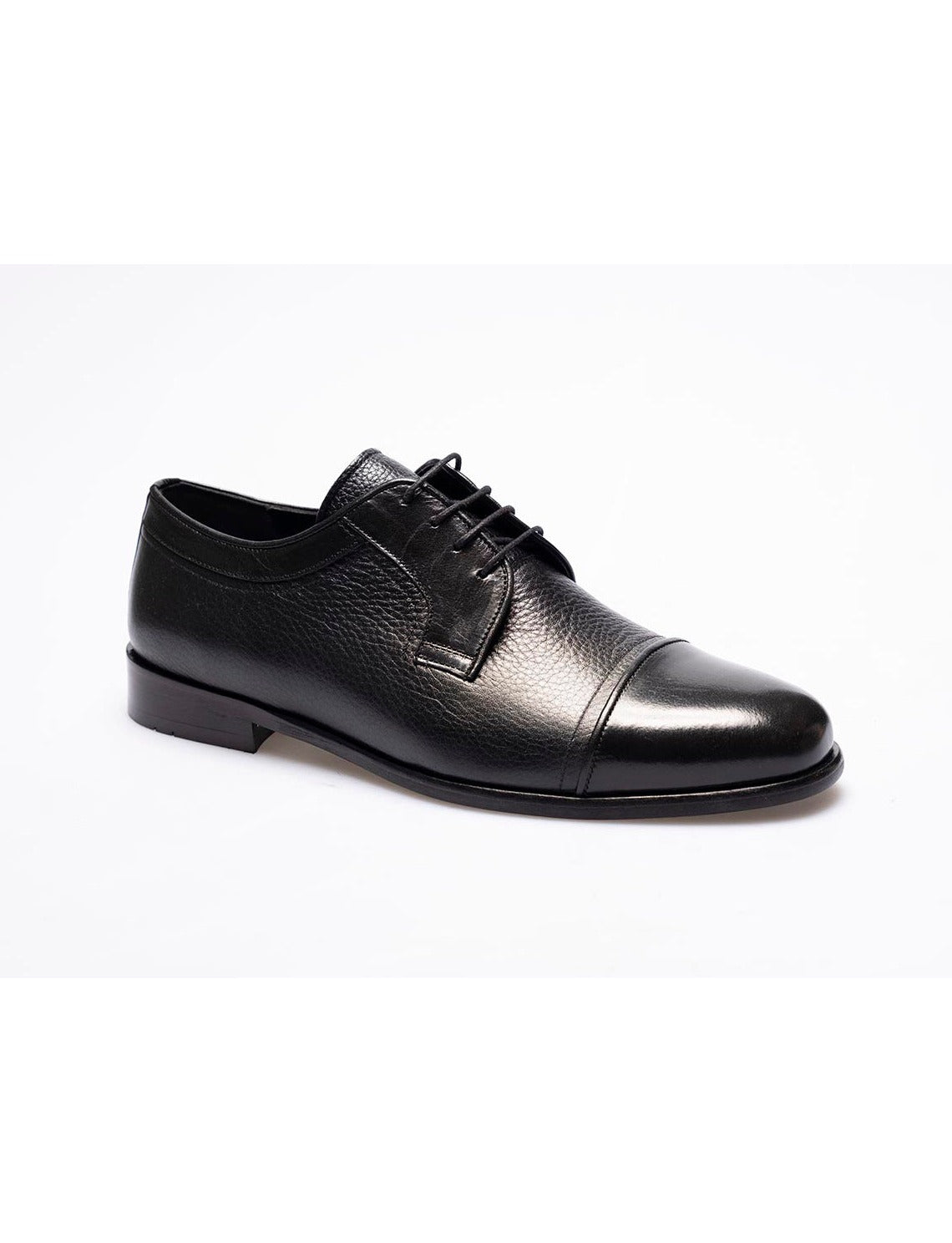 Men  Navy Blue Genuine Leather Classic Shoes