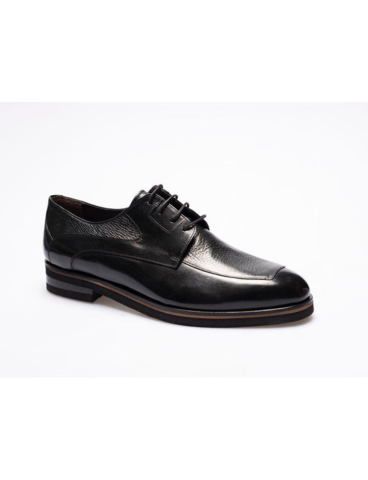 Men  Black Genuine Leather Classic Shoes