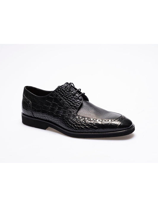 Men Black  Genuine Leather  Classic Shoes