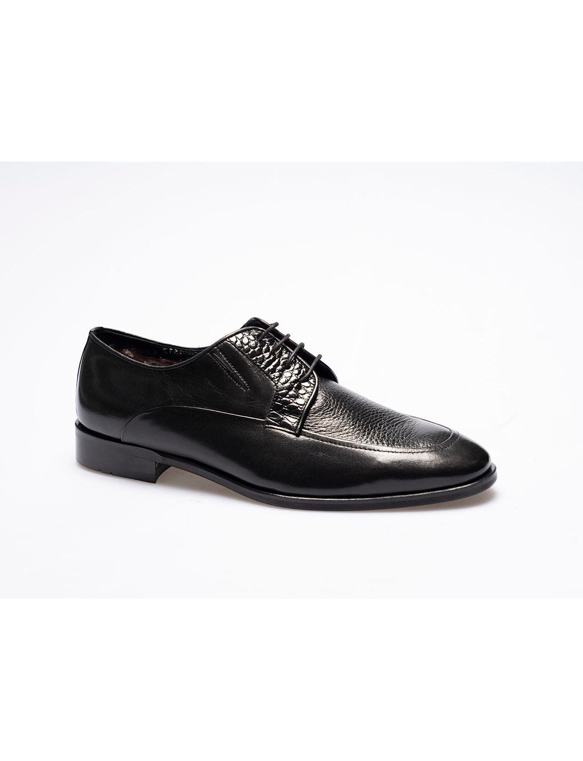 Men  Black Genuine Leather Classic Shoes