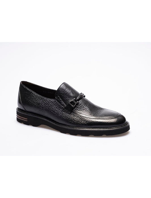 Men Black Genuine Leather Classic Shoes