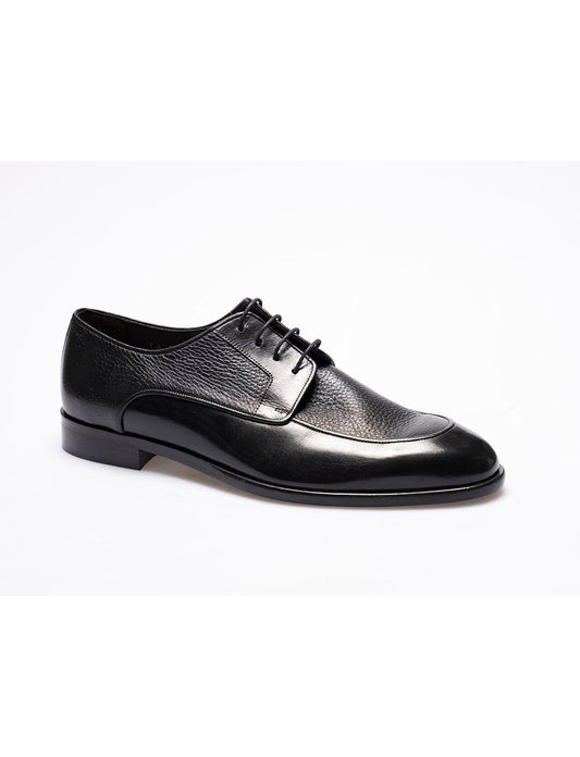 Men  Black  Genuine Leather Classic Shoes