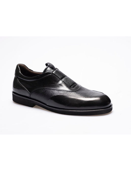 Men  Black  Genuine Leather Classic Shoes