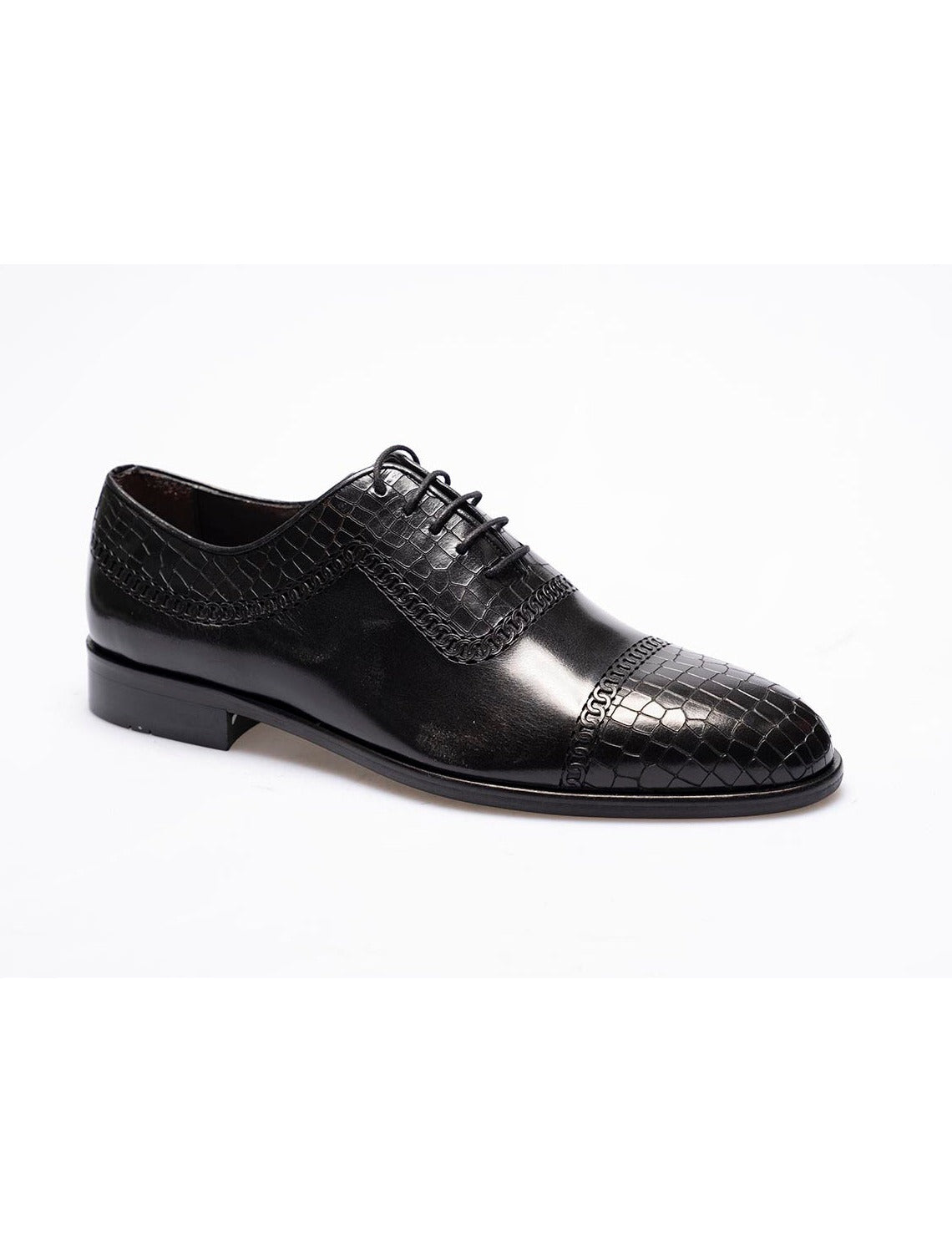 Men Black  Genuine Leather  Classic Shoes