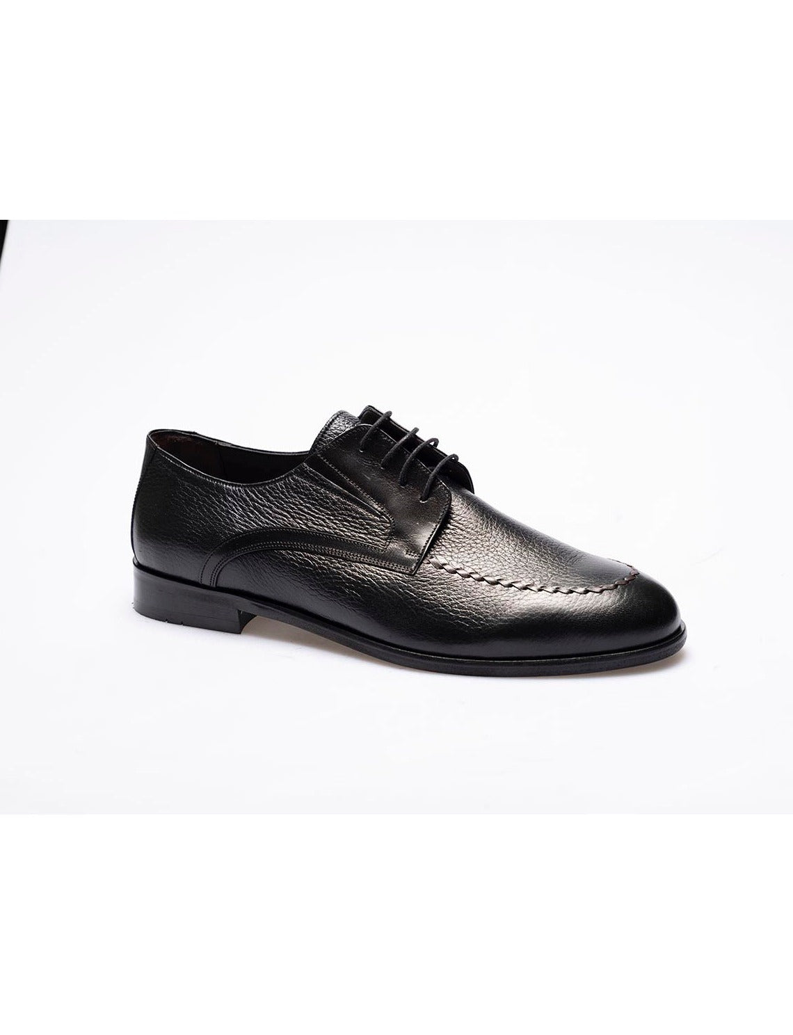 Men  Black  Genuine Leather Classic Shoes