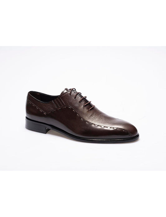 Men  Brown Genuine Leather Classic Shoes