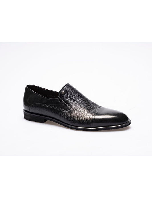 Men  Black Genuine Leather Classic Shoes