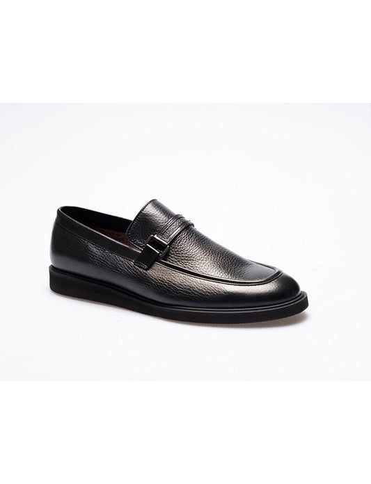 Men Black  Genuine Leather  Classic Shoes