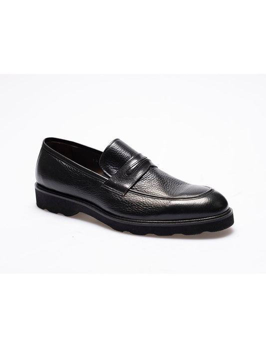 Men Black Genuine Leather  Classic Shoes