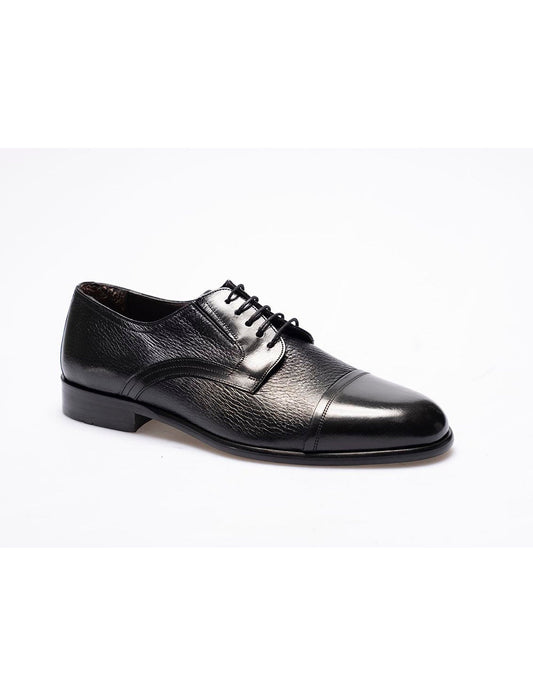 Men  Black  Genuine Leather Classic Shoes