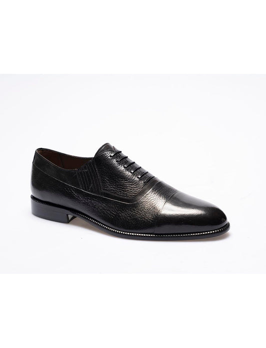 Men  Black  Genuine Leather Classic Shoes