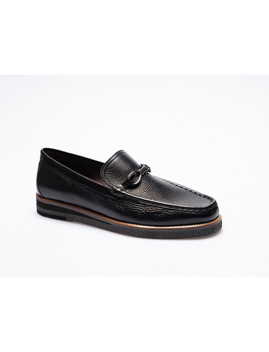 Men  Black  Genuine Leather Classic Shoes