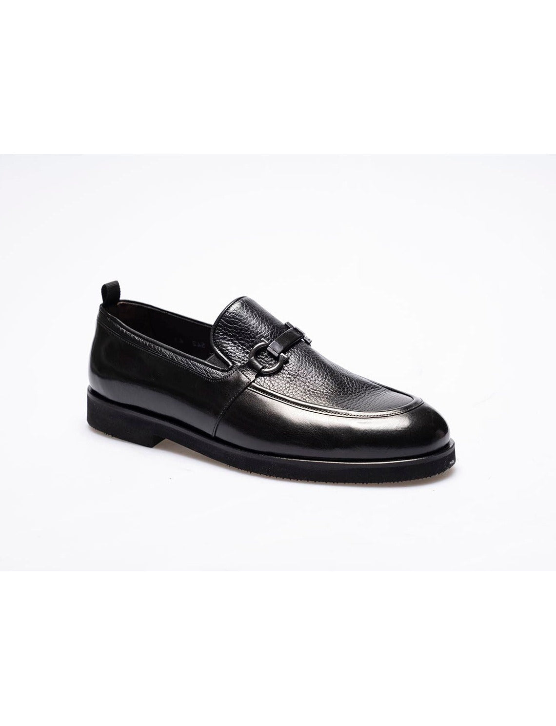 Men  Black Genuine Leather Classic Shoes