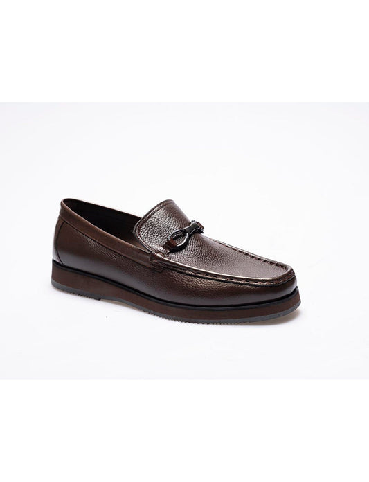 Men  Brown  Genuine Leather Classic Shoes