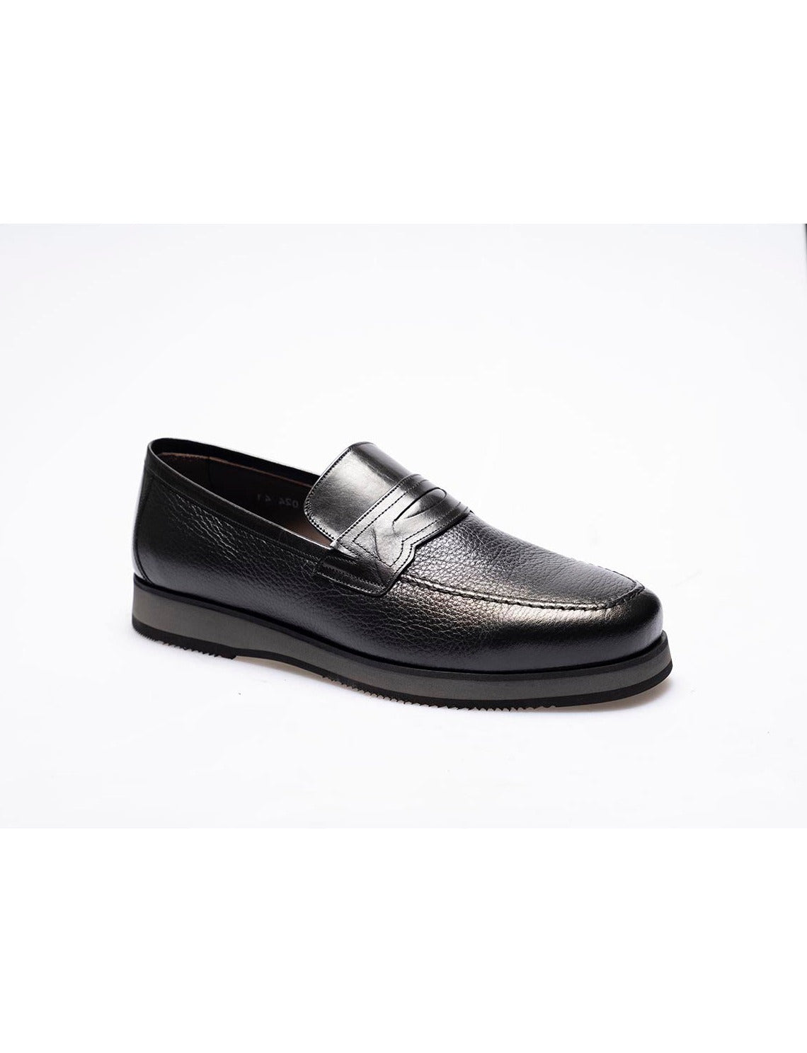 Men  Black  Genuine Leather Classic Shoes