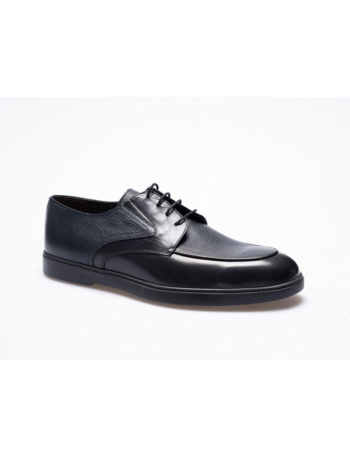 Men  Black Genuine Leather Classic Shoes