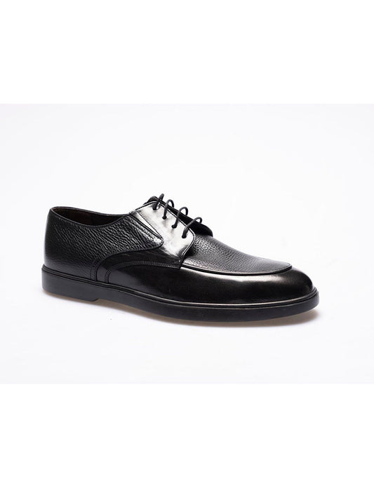 Men  Black  Genuine Leather Classic Shoes