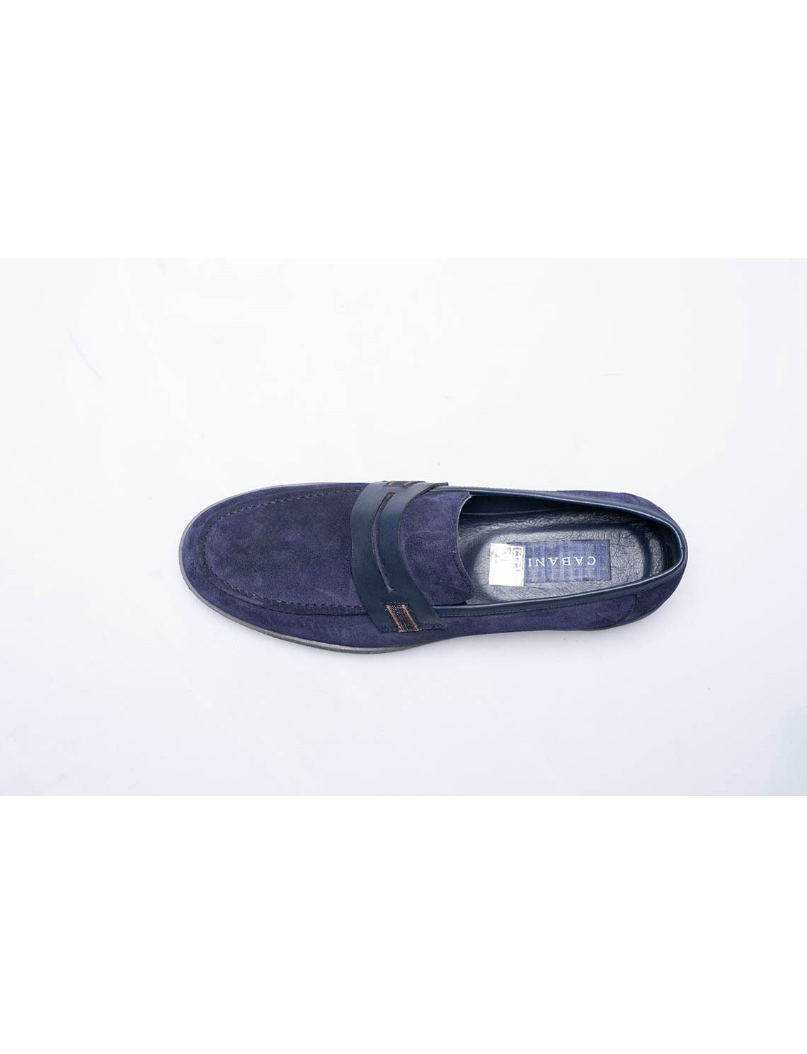 Men  Navy Blue  Genuine Leather Classic Shoes