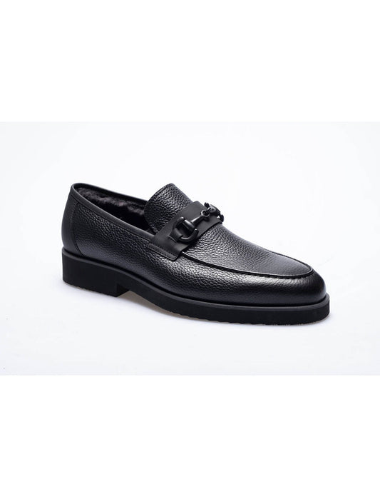 Men Black  Genuine Leather Classic Shoes